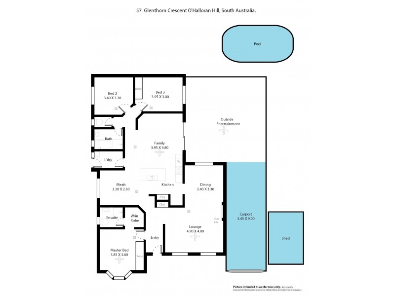57 Glenthorn Crescent, O’halloran Hill SA 5158 Floorplan