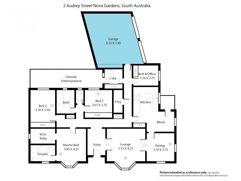 2 Audrey Street, Novar Gardens SA 5040 Floorplan