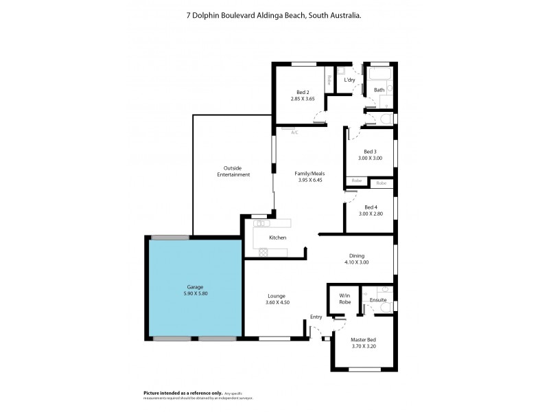 7 Dolphin Boulevard, Aldinga Beach SA 5173 Floorplan