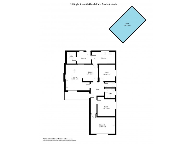 20 Boyle Street, Oaklands Park SA 5046 Floorplan