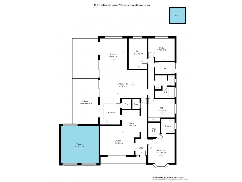 49 Investigator Drive, Woodcroft SA 5162 Floorplan