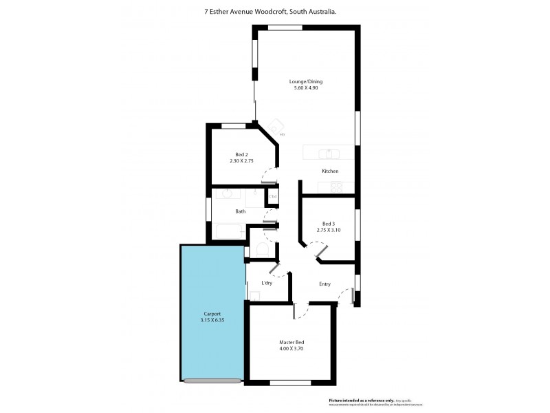 7 Esther Avenue, Woodcroft SA 5162 Floorplan