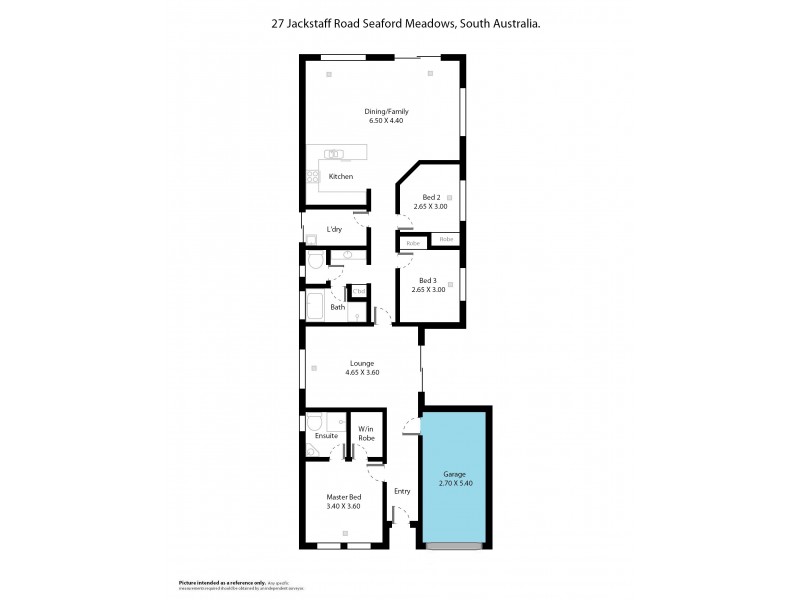 27 Jackstaff Road, Seaford Meadows SA 5169 Floorplan