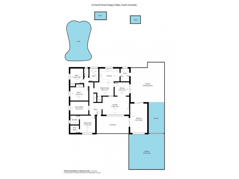 32 David Street, Happy Valley SA 5159 Floorplan