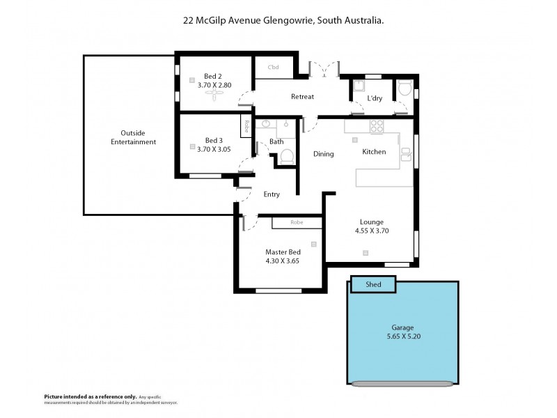 22 McGilp Avenue, Glengowrie SA 5044 Floorplan
