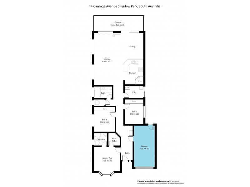 14 Carriage Avenue, Sheidow Park SA 5158 Floorplan
