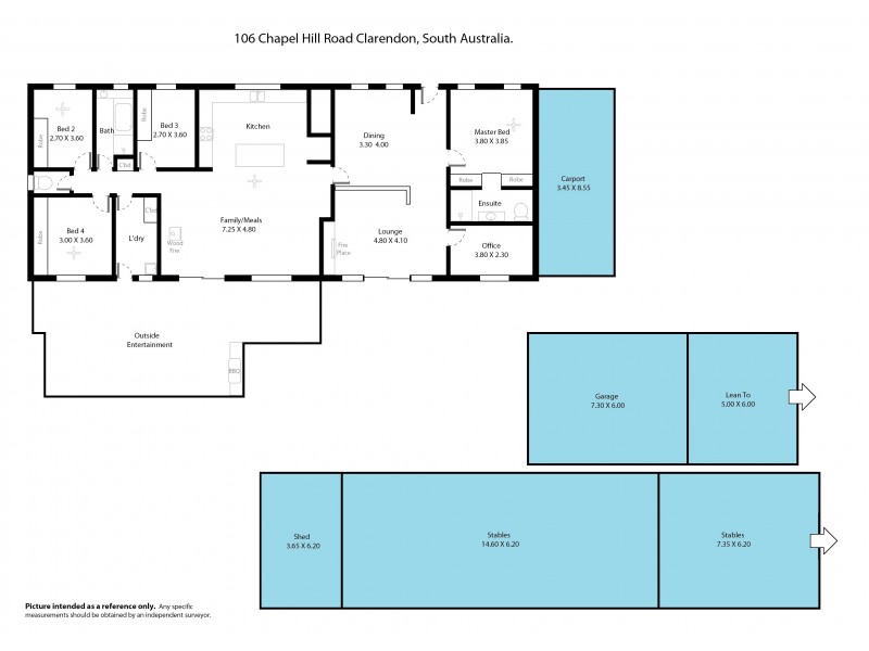 106 Chapel Hill Road, Clarendon SA 5157 Floorplan
