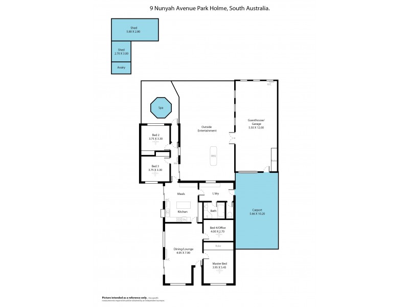 9 Nunyah Avenue, Park Holme SA 5043 Floorplan