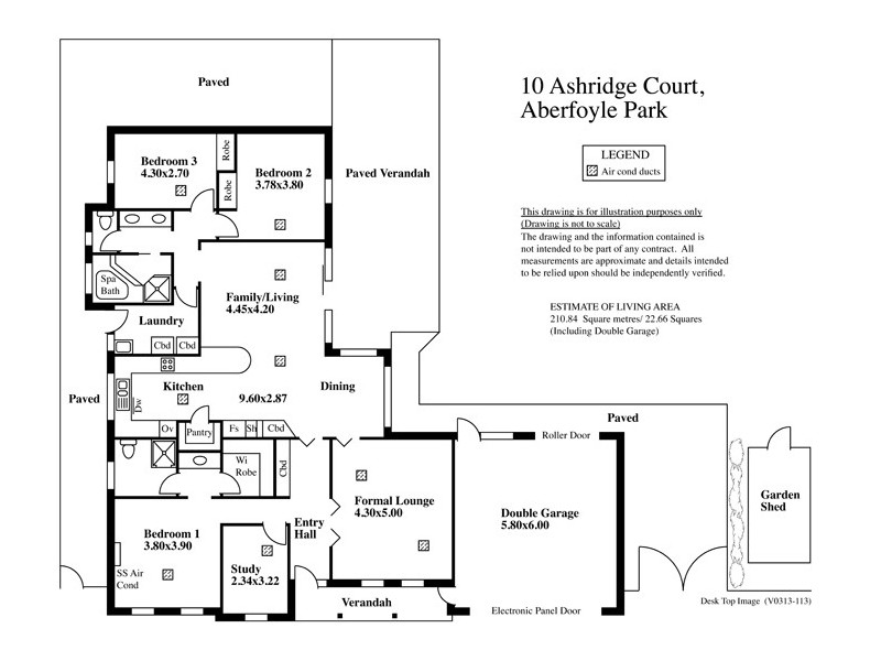 10 Ashridge Crt, Aberfoyle Park SA 5159 Floorplan