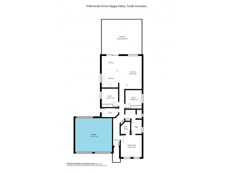 9 Merrivale Drive, Happy Valley SA 5159 Floorplan