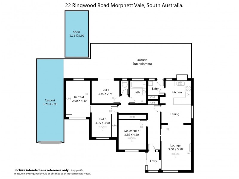 22 Ringwood Road, Morphett Vale SA 5162 Floorplan