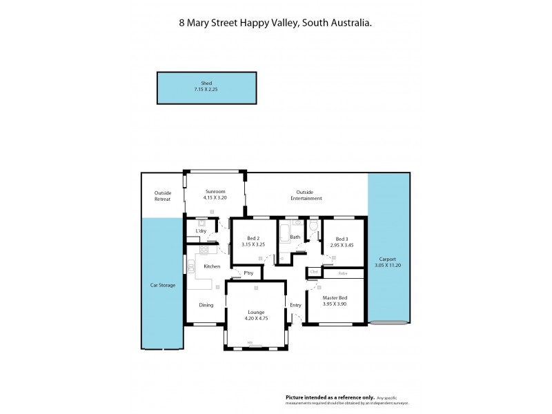 8 Mary Street, Happy Valley SA 5159 Floorplan
