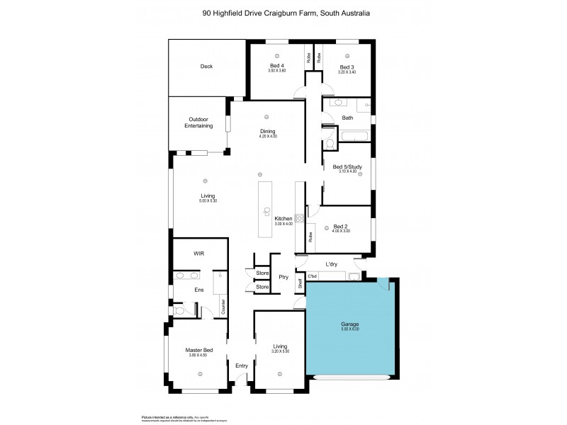 90 Highfield Drive, Craigburn Farm SA 5051 Floorplan