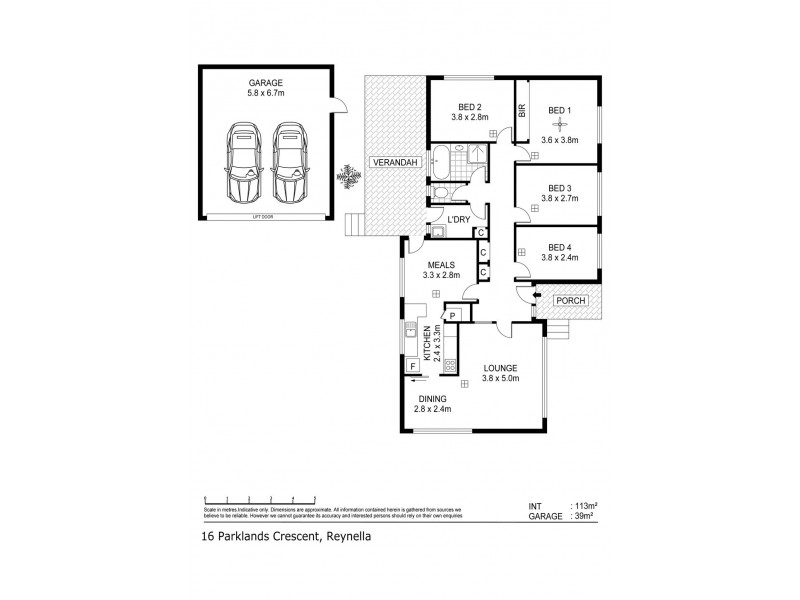 16 Parklands Crescent, Reynella SA 5161 Floorplan