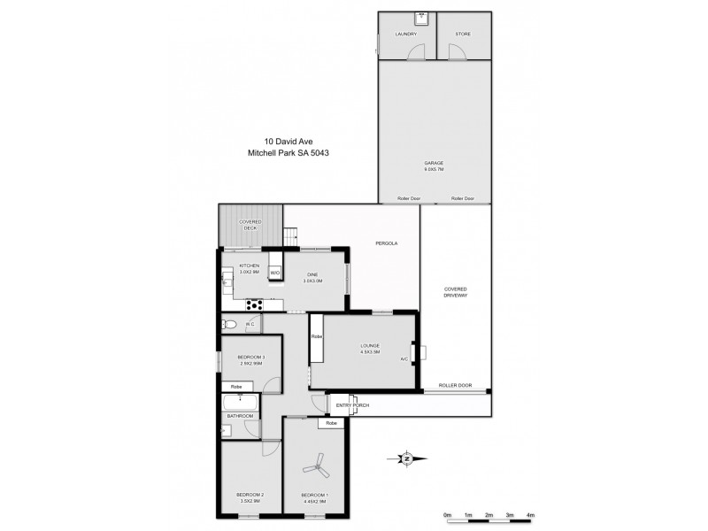 10 David Avenue, Mitchell Park SA 5043 Floorplan