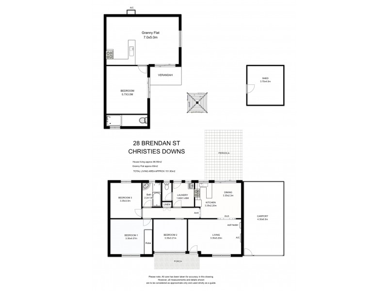 28 Brendan Street, Christie Downs SA 5164 Floorplan