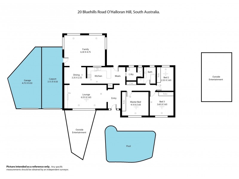 20 Bluehills Road, O’halloran Hill SA 5158 Floorplan