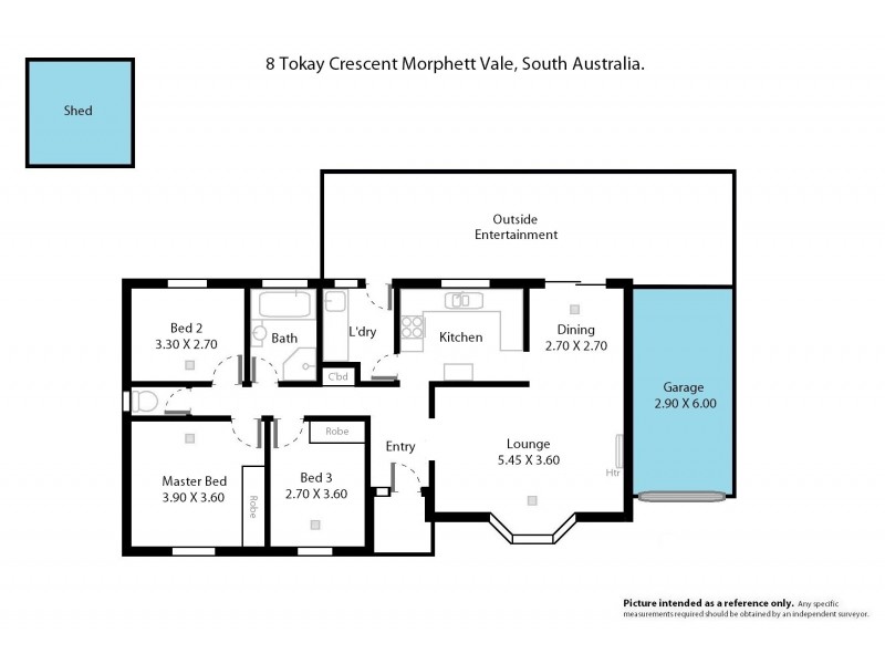 8 Tokay Crescent, Morphett Vale SA 5162 Floorplan