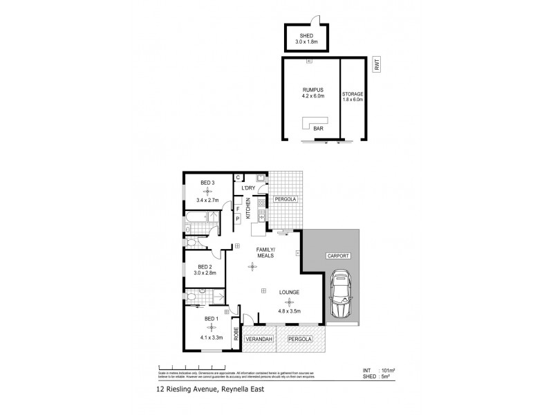 12 Riesling Avenue, Reynella East SA 5161 Floorplan