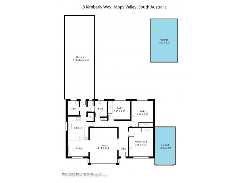 8 Kimberly Way, Happy Valley SA 5159 Floorplan