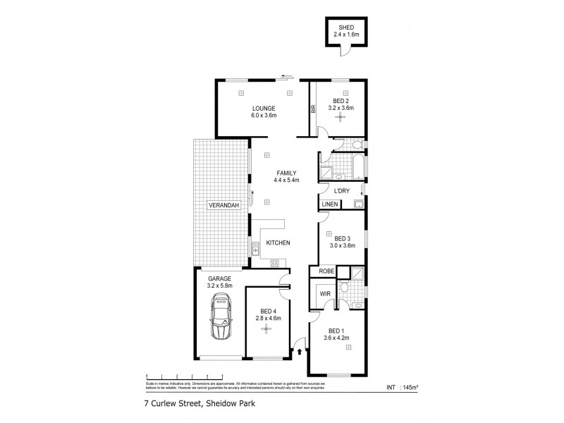 7 Curlew Street, Sheidow Park SA 5158 Floorplan