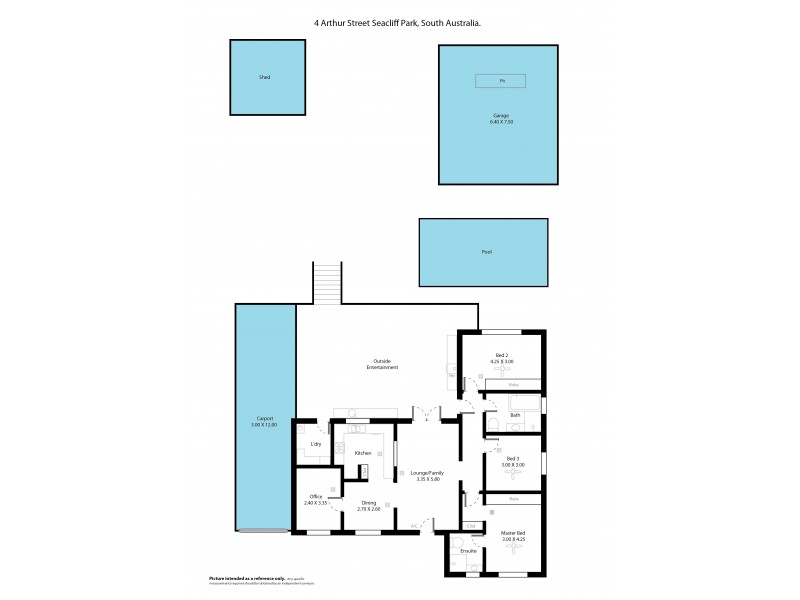 4 Arthur Street, Seacliff Park SA 5049 Floorplan