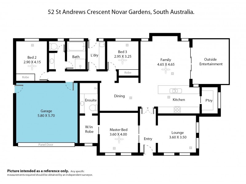 52 St Andrews Crescent, Novar Gardens SA 5040 Floorplan