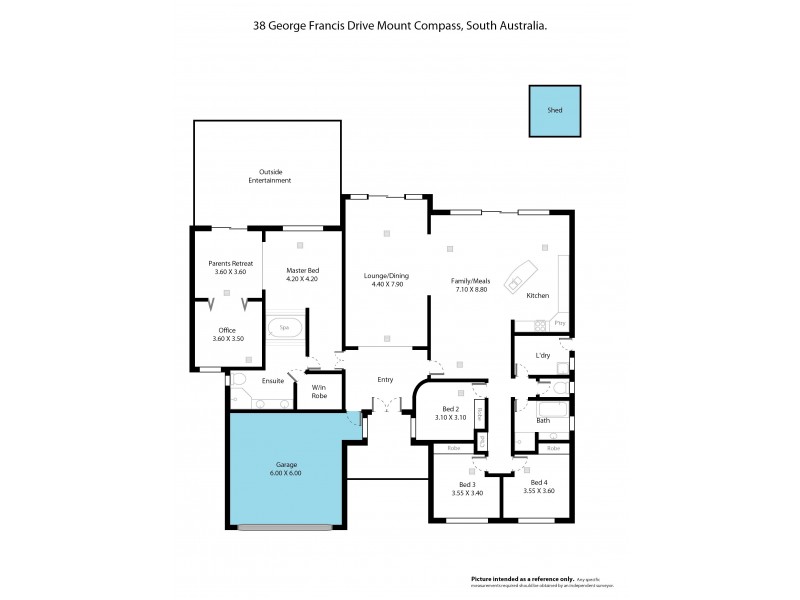 38 George Francis Drive, Mount Compass SA 5210 Floorplan