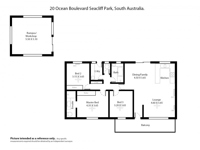 20 Ocean Blvd, Seacliff Park SA 5049 Floorplan