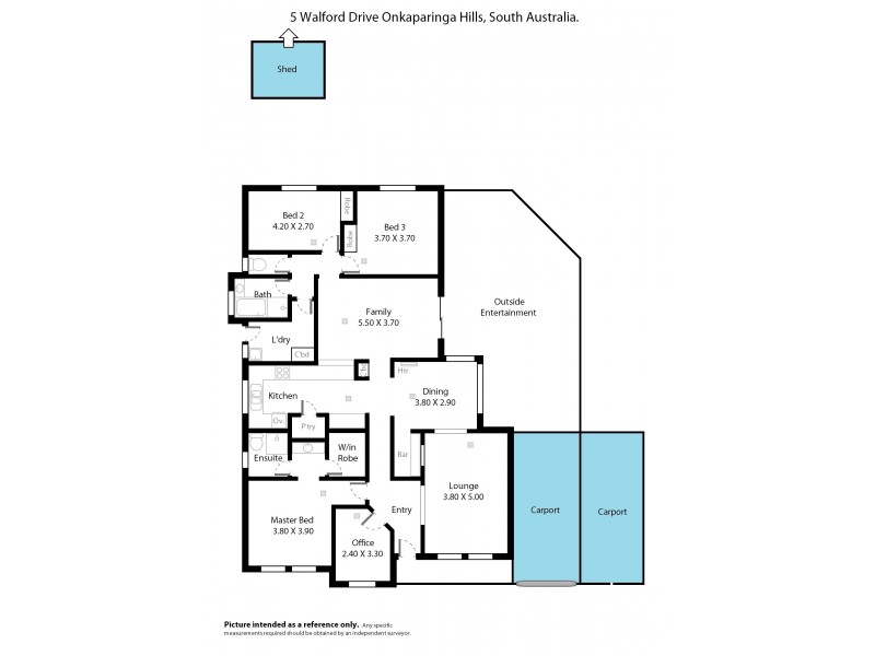 5 Walford Drive, Onkaparinga Hills SA 5163 Floorplan
