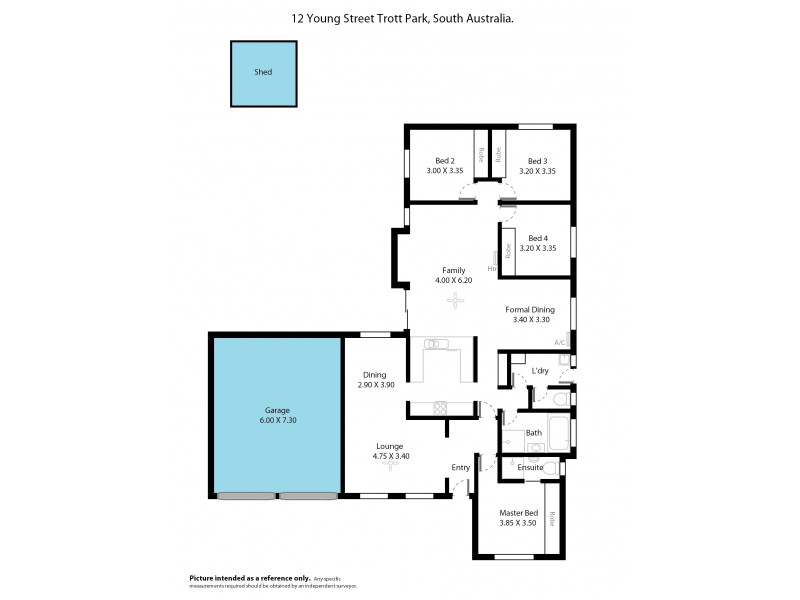 12 Young Street, Trott Park SA 5158 Floorplan