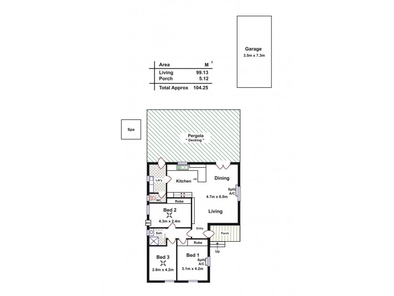 33 Eliza Place, Panorama SA 5041 Floorplan