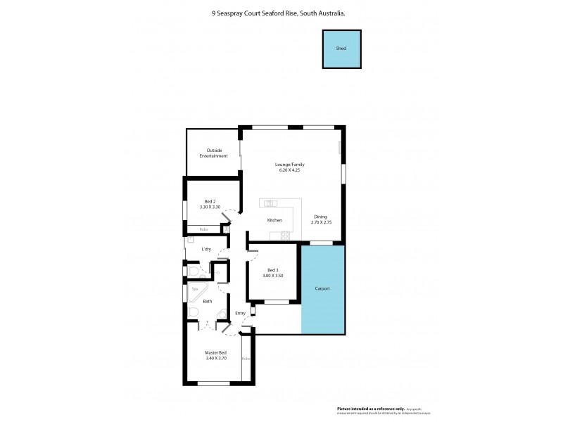 9 Seaspray Court, Seaford Rise SA 5169 Floorplan