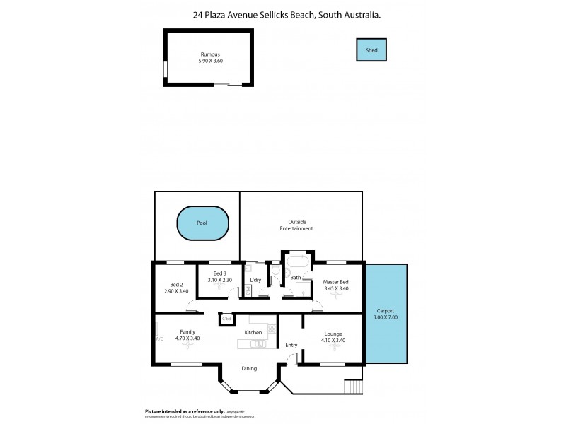 24 Plaza Avenue, Sellicks Beach SA 5174 Floorplan