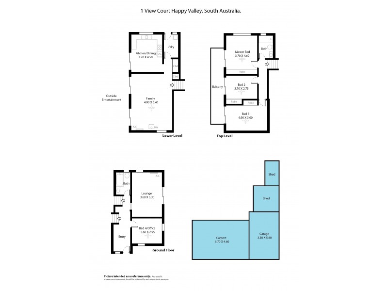 1 View Court, Happy Valley SA 5159 Floorplan