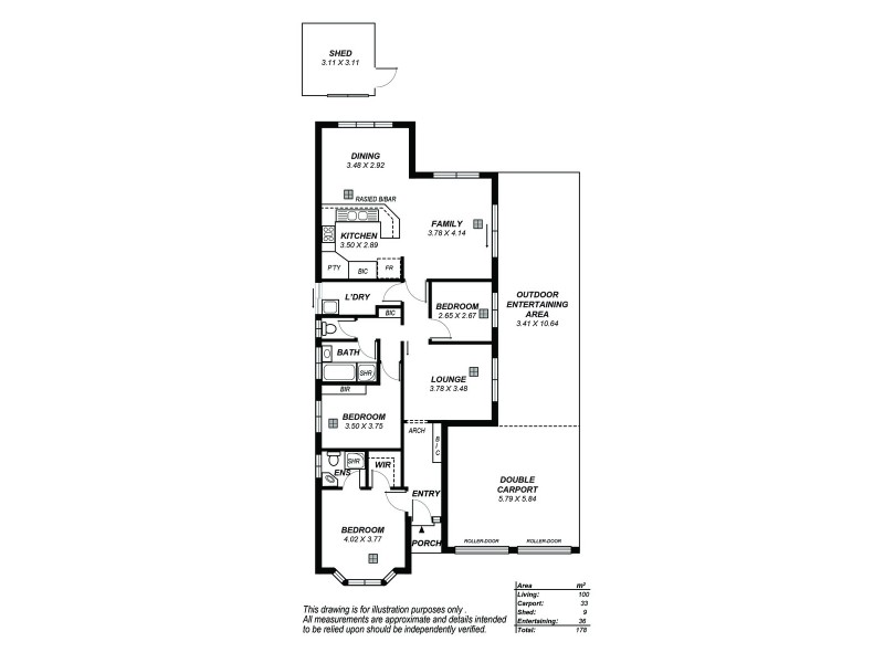 36 Mullen Close, Woodcroft SA 5162 Floorplan