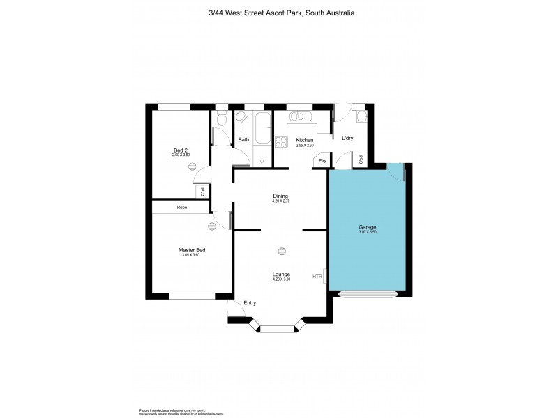 3/44 West Street, Ascot Park SA 5043 Floorplan