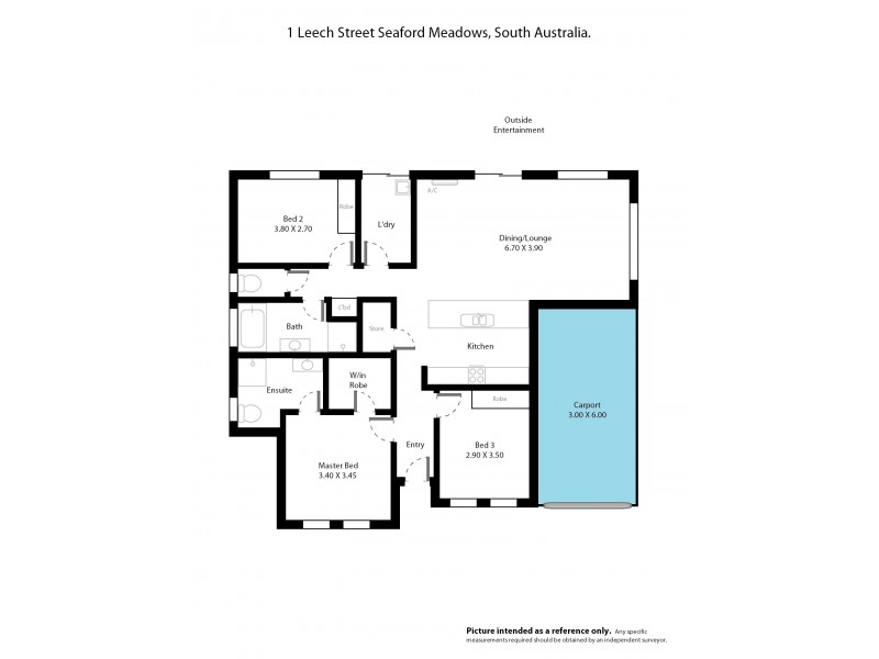 1 Leech Street, Seaford Meadows SA 5169 Floorplan