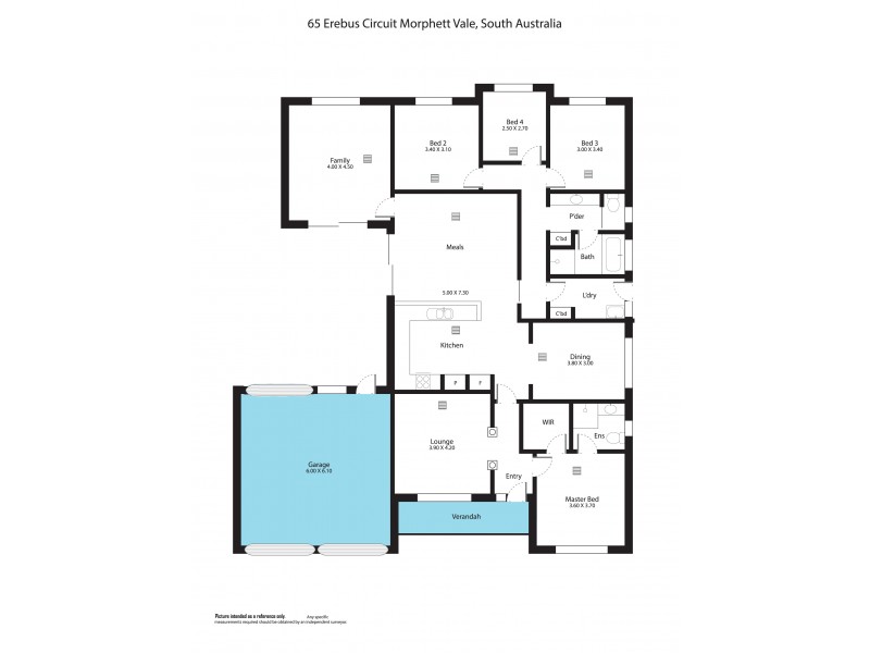 65 Erebus Circuit, Morphett Vale SA 5162 Floorplan