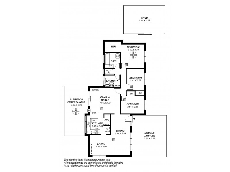 19 Mawson Circuit, Woodcroft SA 5162 Floorplan