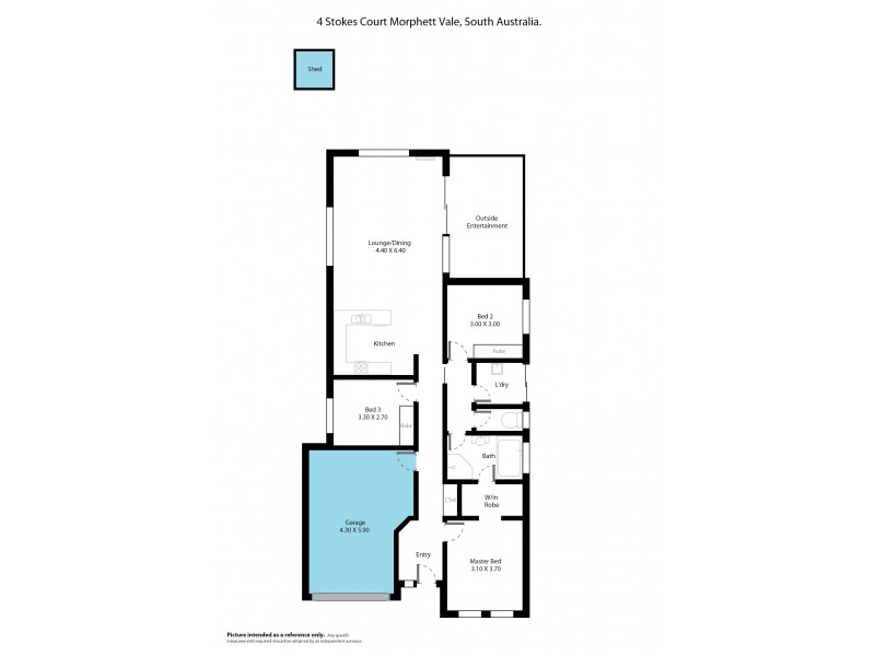 4 Stokes Court, Morphett Vale SA 5162 Floorplan