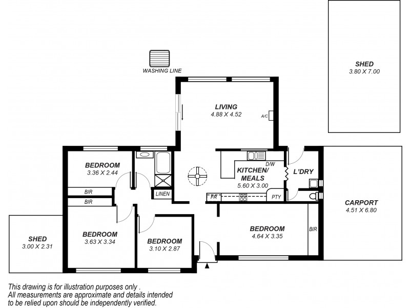 14 Barbara Avenue, Morphett Vale SA 5162 Floorplan