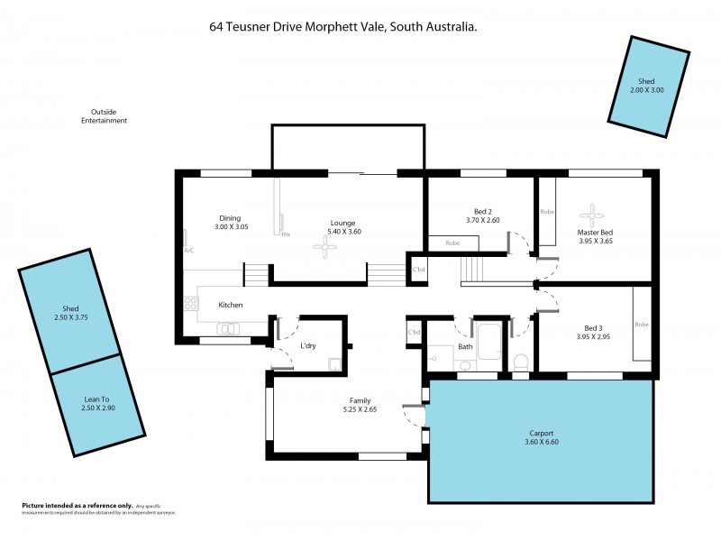 64 Teusner Drive, Morphett Vale SA 5162 Floorplan