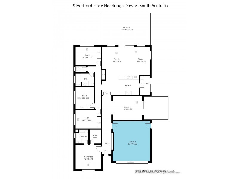 9 Hertford Place, Noarlunga Downs SA 5168 Floorplan