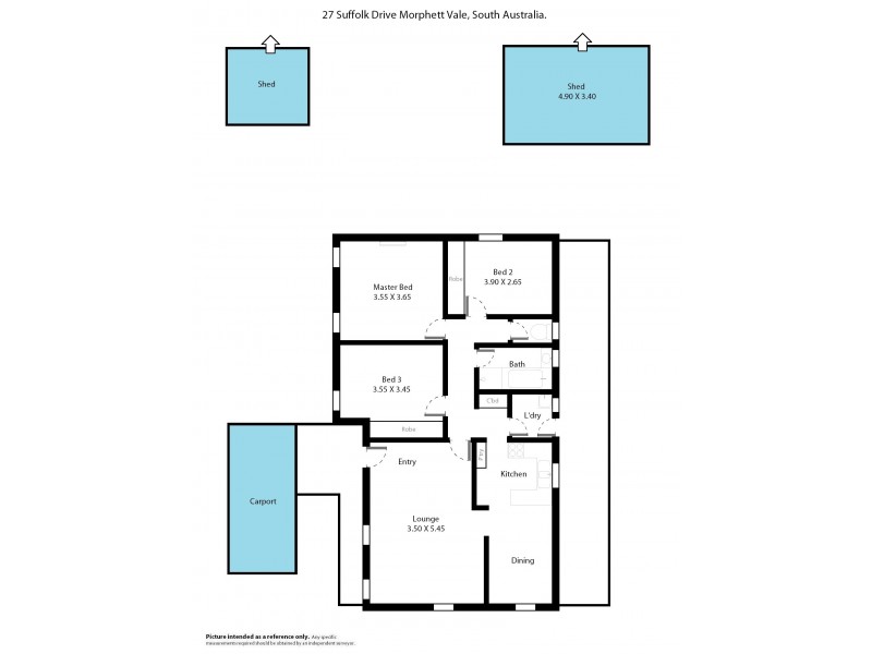 27 Suffolk Drive, Morphett Vale SA 5162 Floorplan