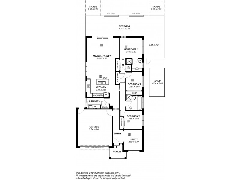 38 Parrell Street, Seaford Meadows SA 5169 Floorplan