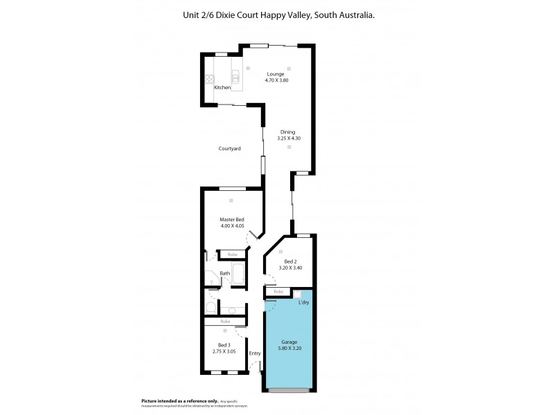 2/6 Dixie Court, Happy Valley SA 5159 Floorplan