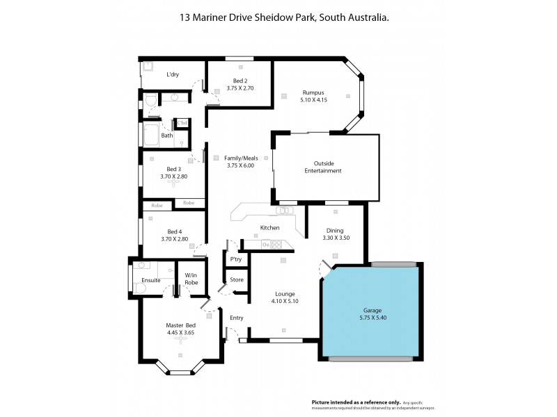 13 Mariner Drive, Sheidow Park SA 5158 Floorplan
