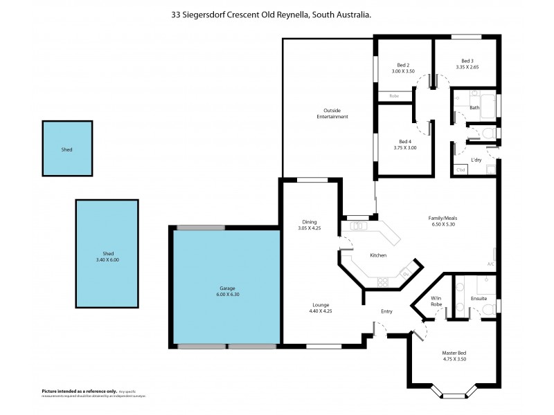 33 Siegersdorf Crescent, Old Reynella SA 5161 Floorplan