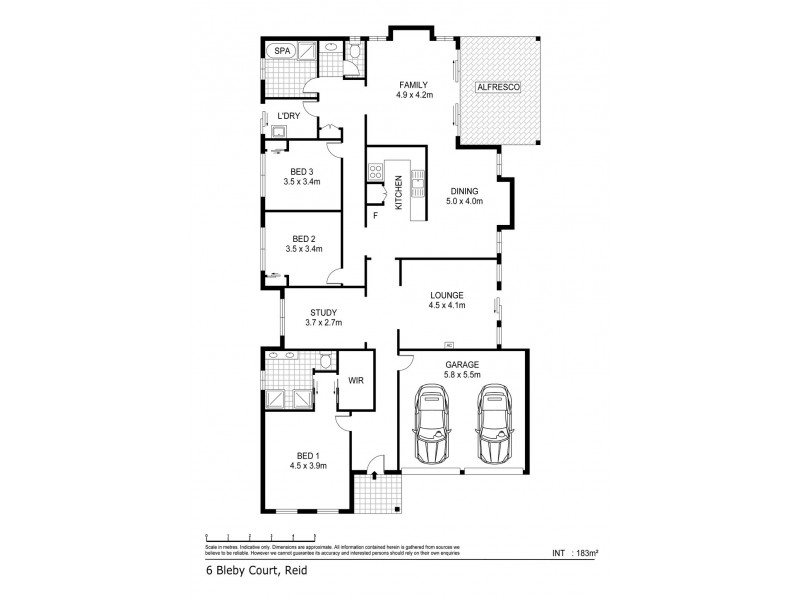 6 Bleby Court, Reid SA 5118 Floorplan